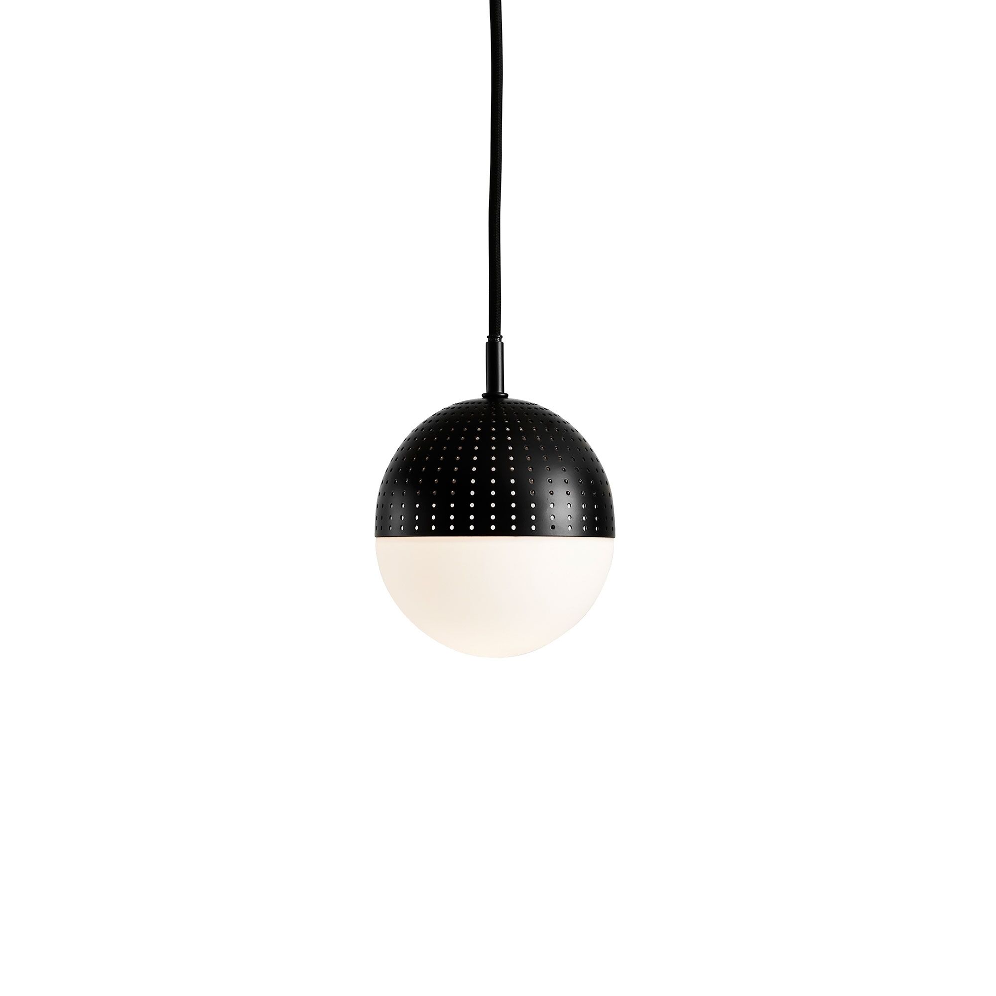 Dot Taklampa Liten Svart/ Opal