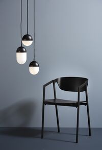 Dot Pendel Lille Sort/Opal
