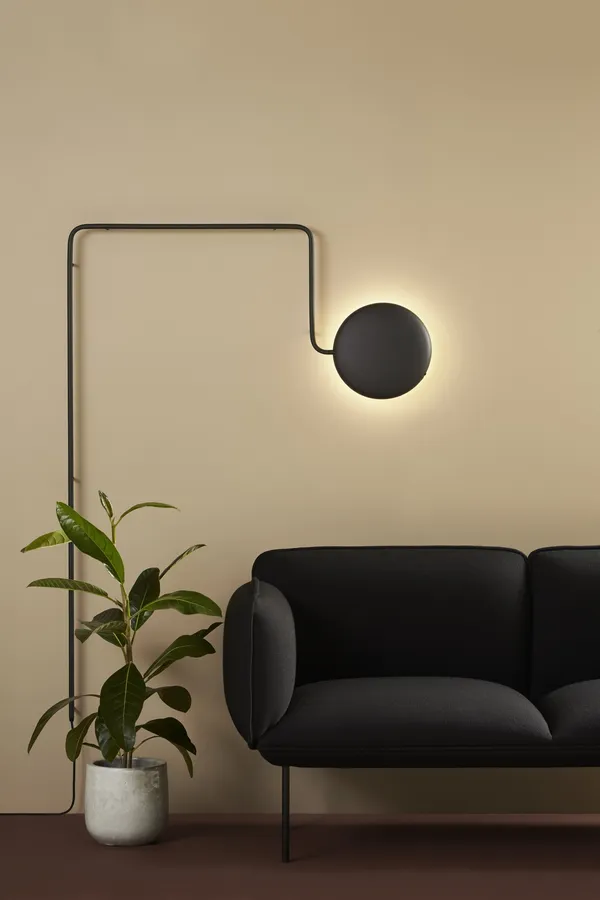 Mercury Væglampe Sort