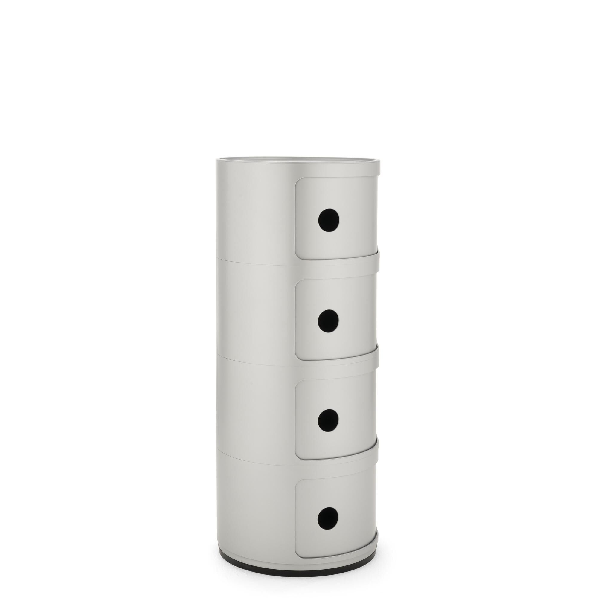 Componibili 4 Schrank Silber