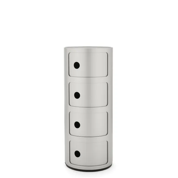 Componibili 4 Cabinet Silver