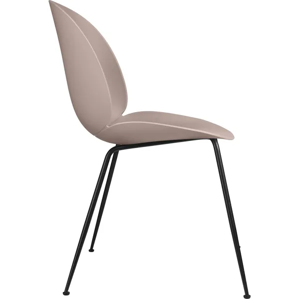 Beetle Dining Chair Conic Base Matt Black/ Sweet Pink