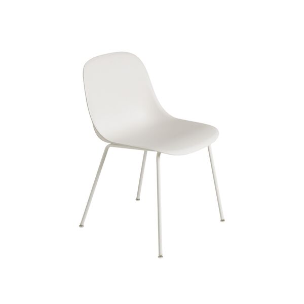 Fiber Dining Table Chair m. Tube Lampenvoet Wit