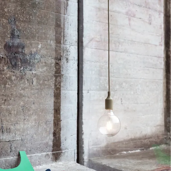 E27 Pendelleuchte Olive