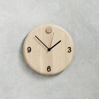 -klokke Ø22 cm Eik