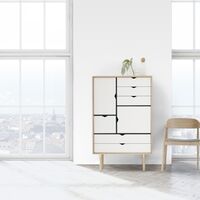 S5 Kast Eiken/ Wit