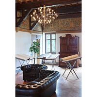 2097/30 Pendant Medium Brass with LED