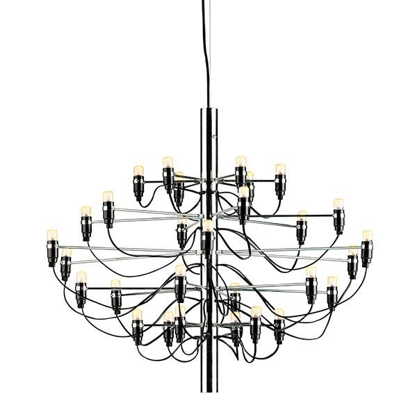 2097/50 Taklampa Stor Krom med LED
