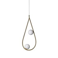 PEARLS 65 Pendel Messing/Blank Opal