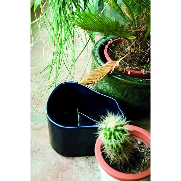 Riihitie Een Groot Blauw Pot