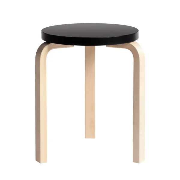 60 Stool Birch/ Black