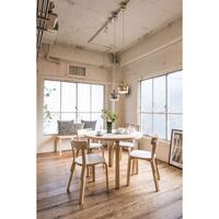 Aalto 90A Round Table Birch/ White Laminate