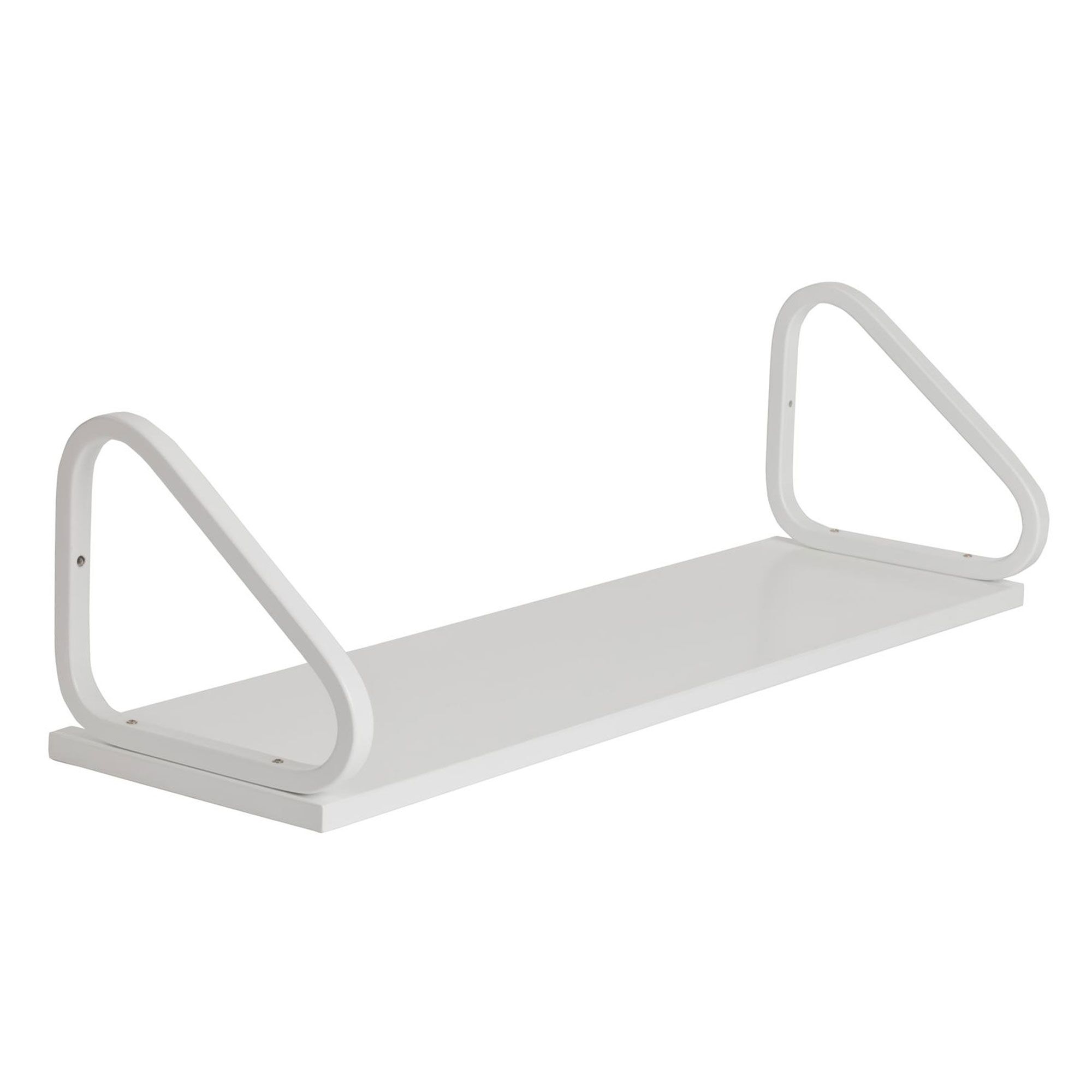 112B Hylde Hvid Lakeret Birk 90 x 25 cm