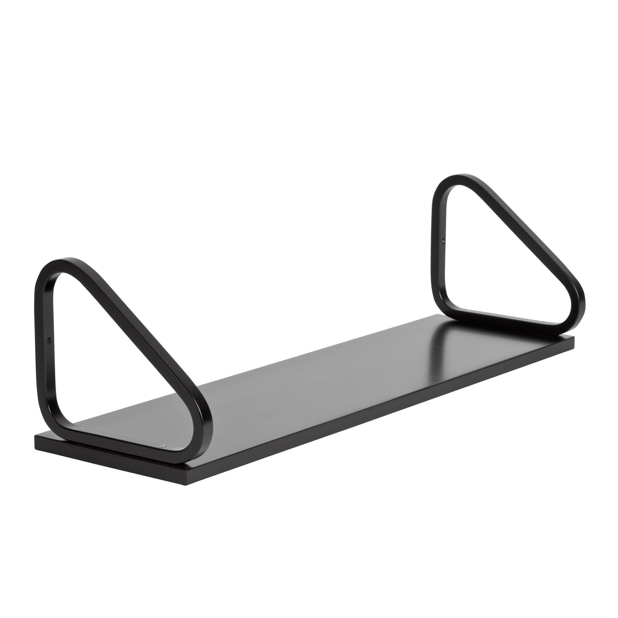 112B Hylde Sort Lakeret Birk 90 x 25 cm