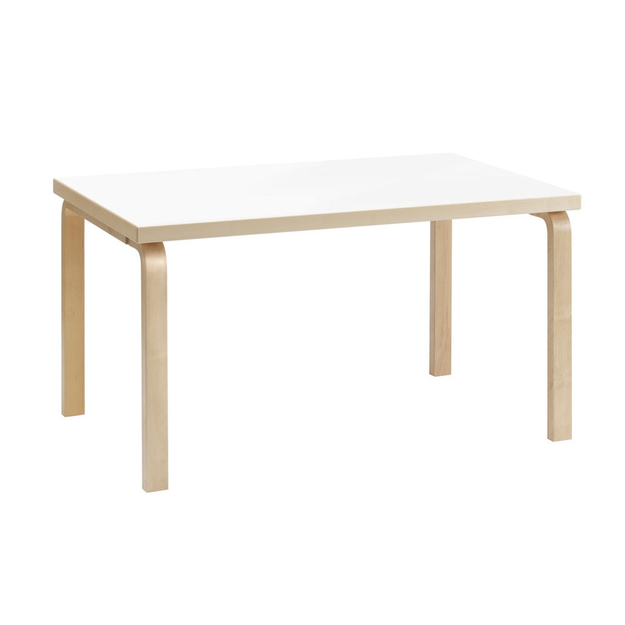 82B Spisebord 85x135 Hvit Laminert Bjørk