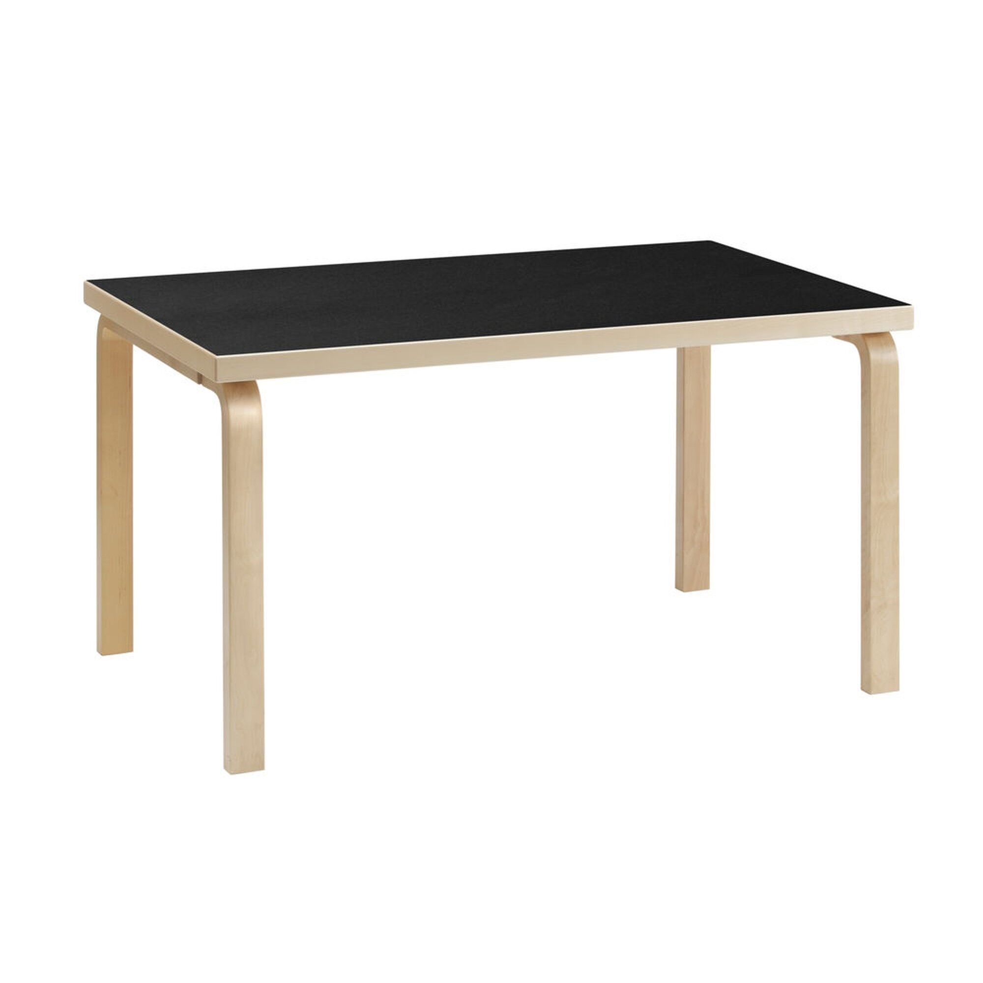 82B Spisebord 85x135 Sort Laminert Bjørk