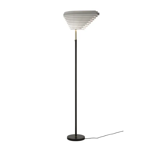 A805 Angel Wing Floor Lamp Polished Brass