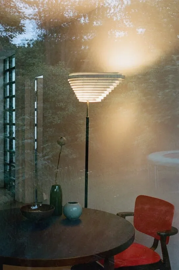 A805 Angel Wing Floor Lamp Polished Brass