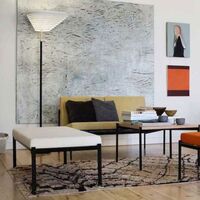 A805 Angel Wing Floor Lamp Polished Brass
