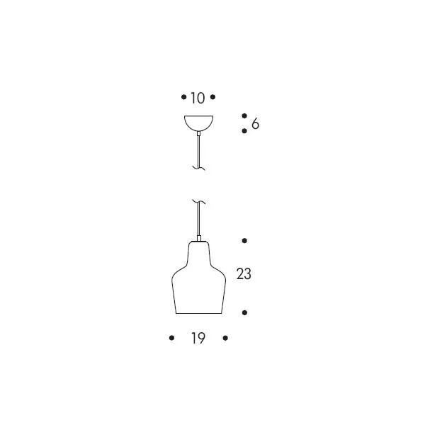 Glass Bell A440 Pendel Glas