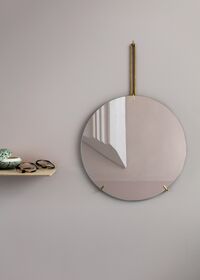 Wall Mirror Ø30 Brass