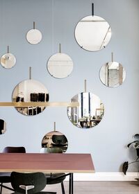 Wall Mirror Ø30 Brass