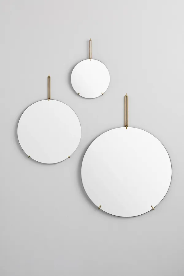 Wall Mirror Ø50 Messing