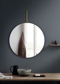 Wall Mirror Ø70 Messing