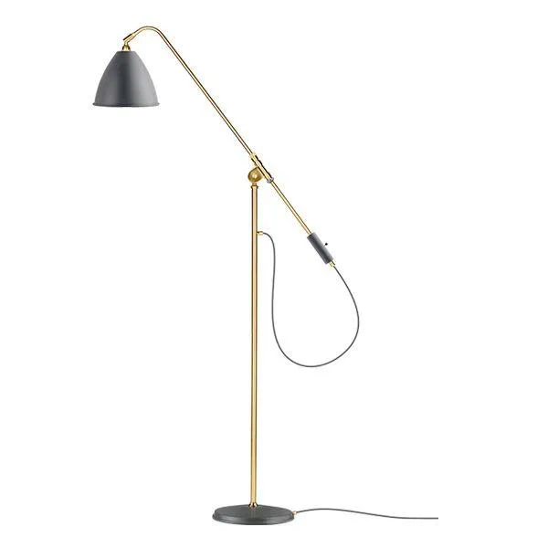 Bestlite BL4 Floor Lamp Gray/ Brass