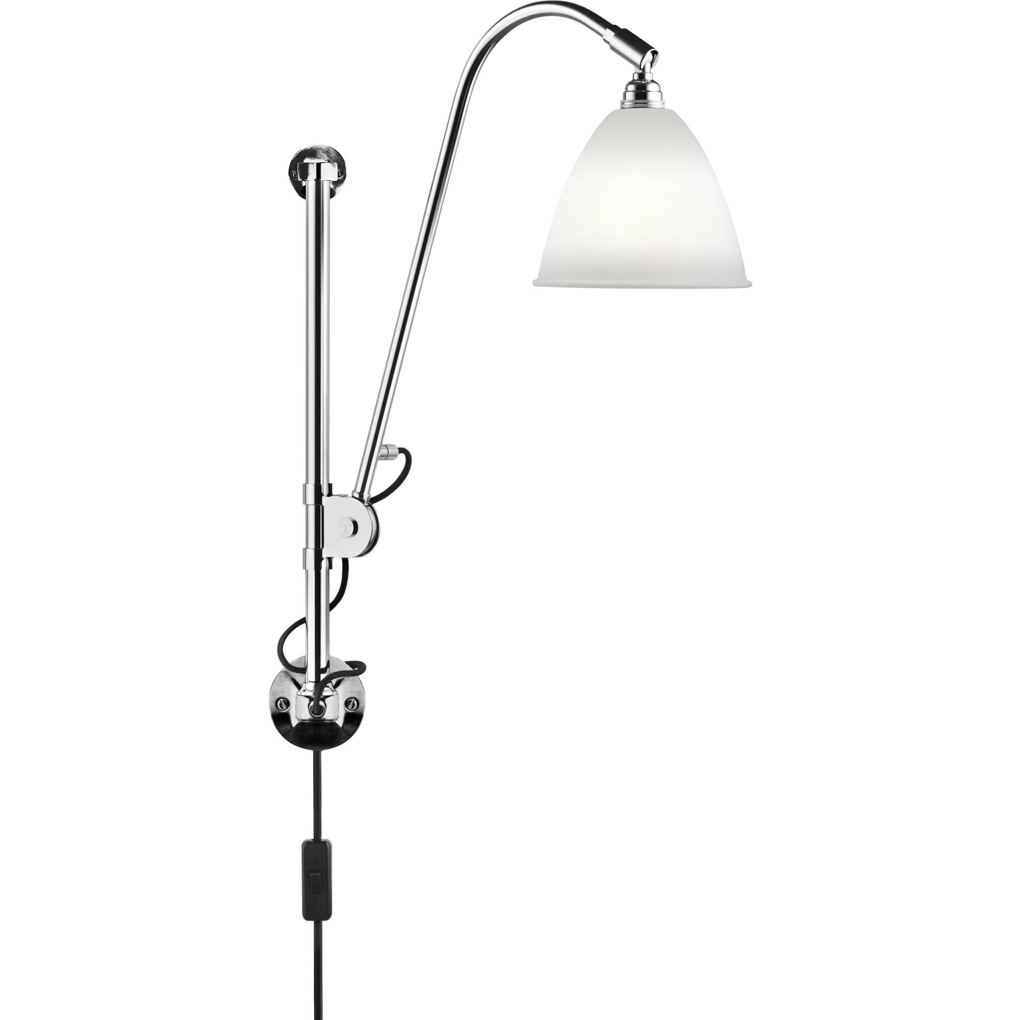 Bestlite BL5 V&auml;gglampa Krom/ Porslin
