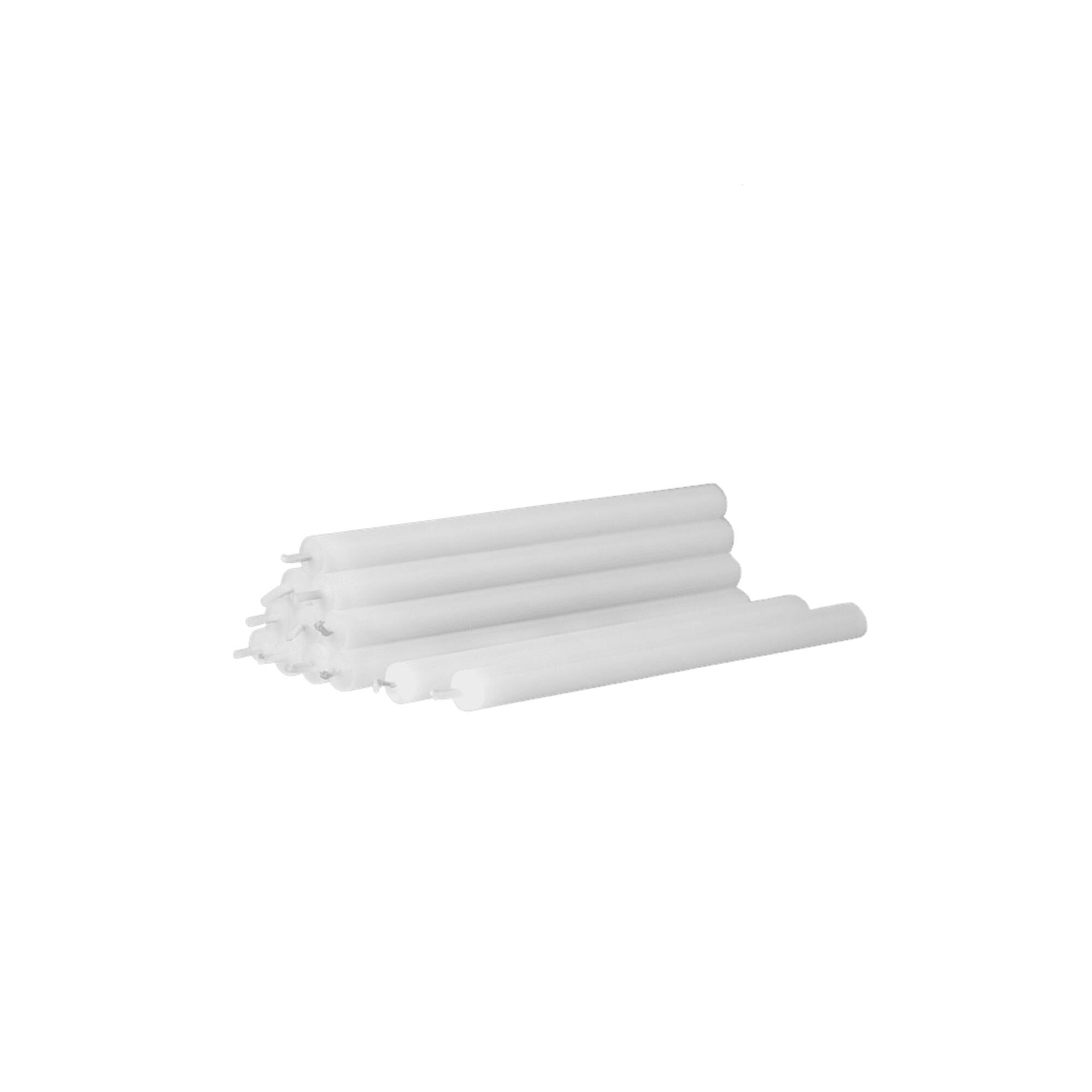 Sterilisierte Kerzen, 12er-Packung, Weiß