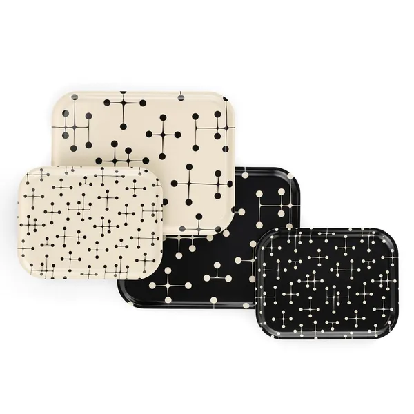 Classic Tray Large Dot Pattern Light