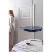 Asteria Pendant Petroleum Blue with Brass Top