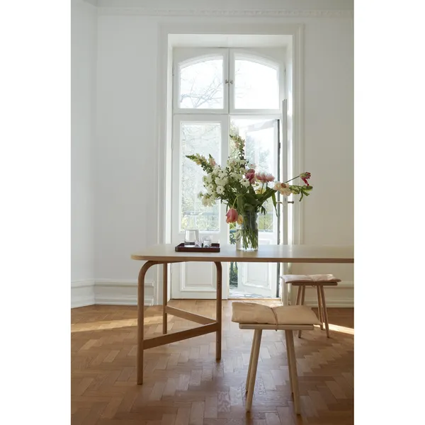 Skagerak Collection Georg Jubilee Hocker Eiche/Leder