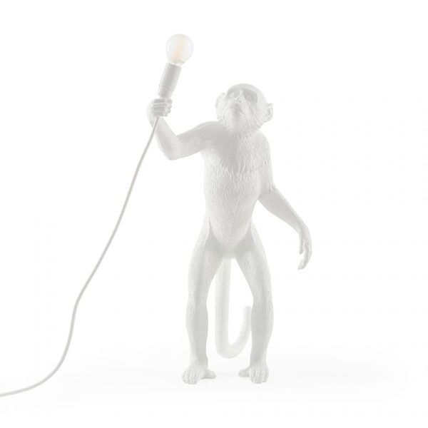 Monkey St&aring;ende Bordslampa Vit