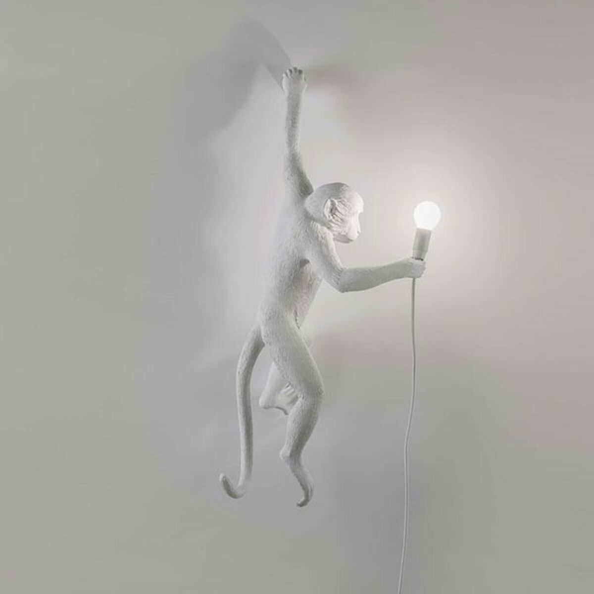 Monkey Applique Murale Gauche Suspendue Blanc