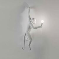 Monkey Applique Murale Gauche Suspendue Blanc