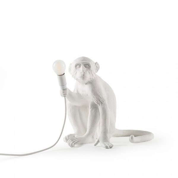 Monkey Bordslampa Vit