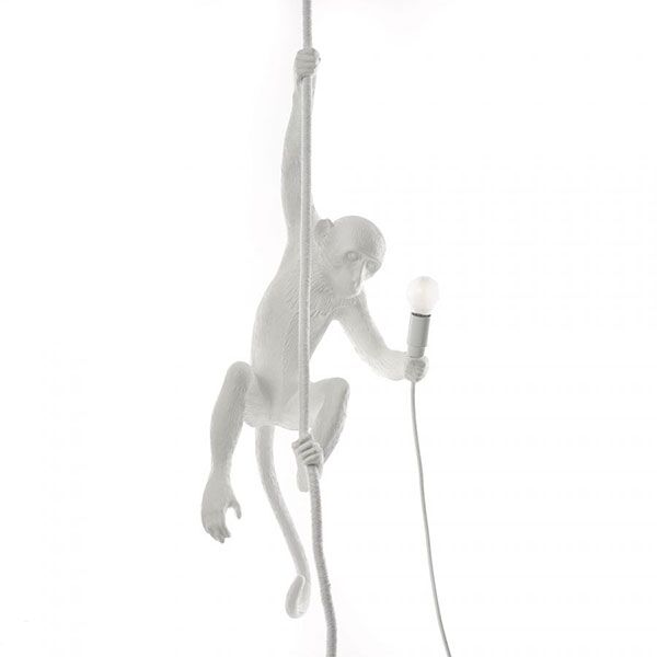 Monkey Med Rep Taklampa Vit