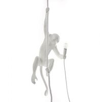 Monkey With Rope Lampa Sufitowa Biała