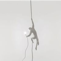 Monkey With Rope Lampa Sufitowa Biała