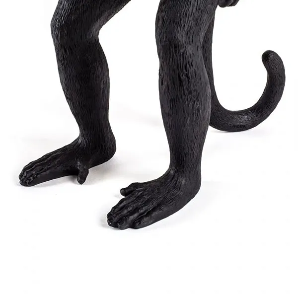 Monkey Standing Table Lamp Black Outdoor