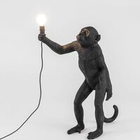 Monkey Stående Bordlampe Sort Utendørs