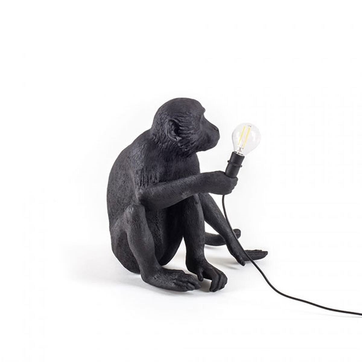 Monkey-istuinpöytälamppu, Musta Ulkona