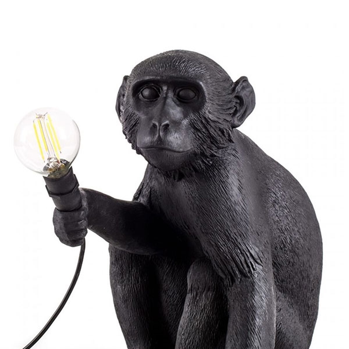 Monkey-istuinpöytälamppu, Musta Ulkona