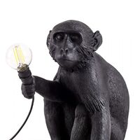 Monkey-istuinpöytälamppu, Musta Ulkona