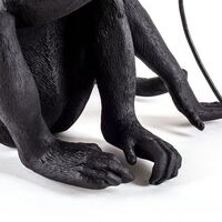 Monkey-istuinpöytälamppu, Musta Ulkona