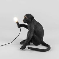 Monkey-istuinpöytälamppu, Musta Ulkona