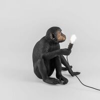 Monkey-istuinpöytälamppu, Musta Ulkona