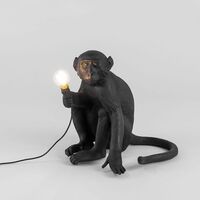 Monkey-istuinpöytälamppu, Musta Ulkona